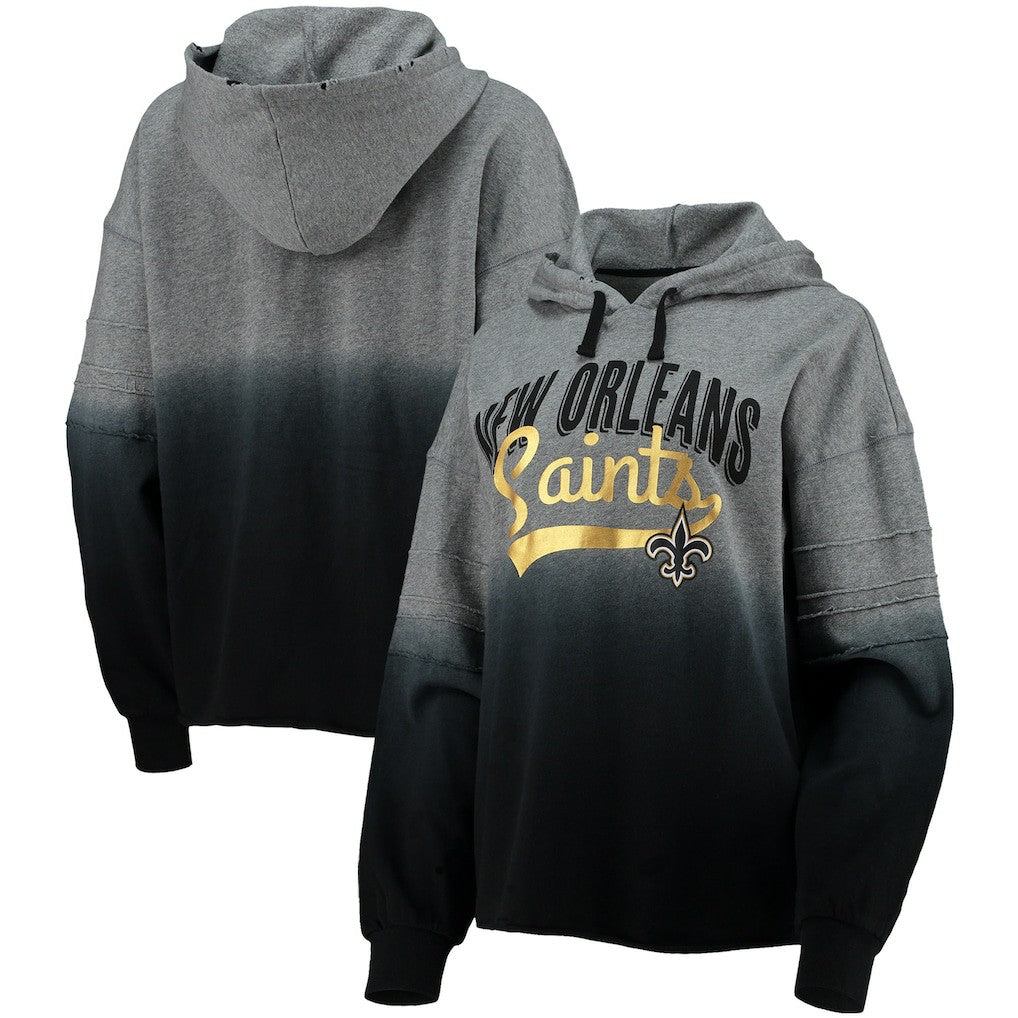 NFL New Orleans Saints Touch Women's Superstar Dip-Dye Pullover Hoodie
