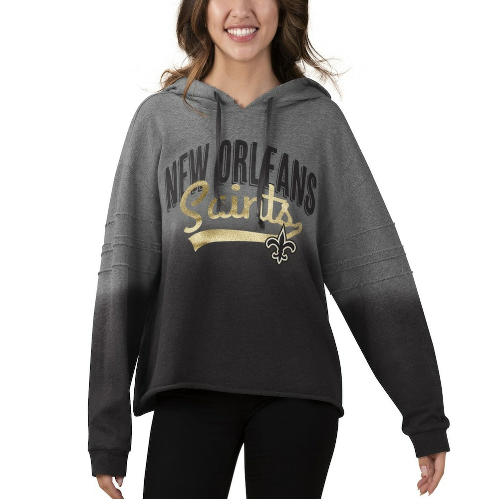 NFL New Orleans Saints Touch Women's Superstar Dip-Dye Pullover Hoodie