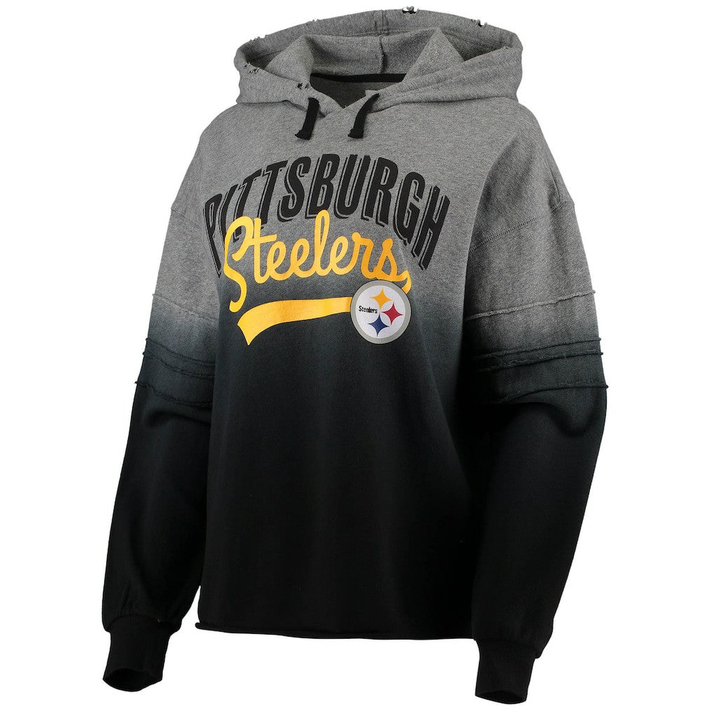 NFL Pittsburgh Steelers Touch Women's Superstar Dip-Dye Pullover Hoodie