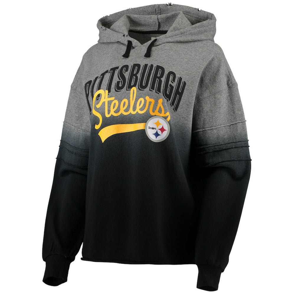 NFL Pittsburgh Steelers Touch Women's Superstar Dip-Dye Pullover Hoodie