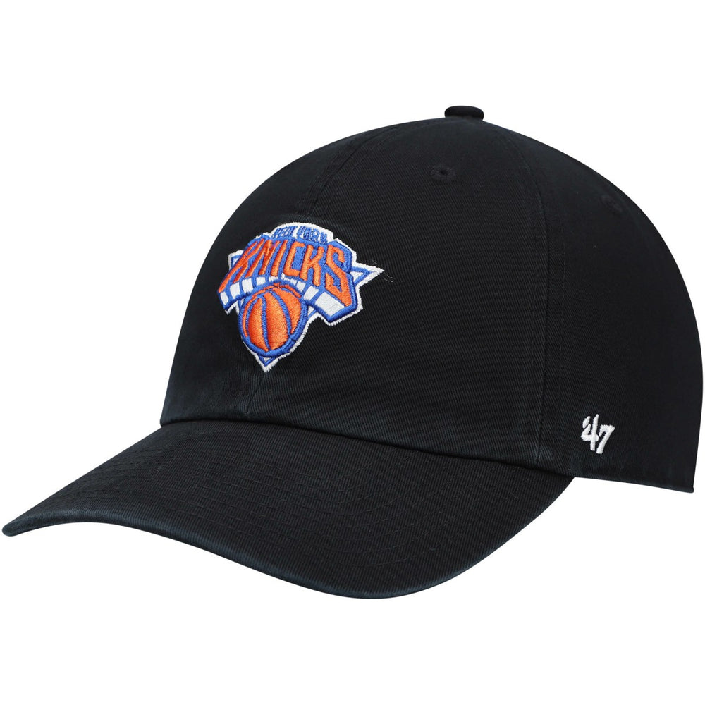 New York Knicks '47 Core Logo Clean Up Adjustable Hat - Black | 47 brand for sale