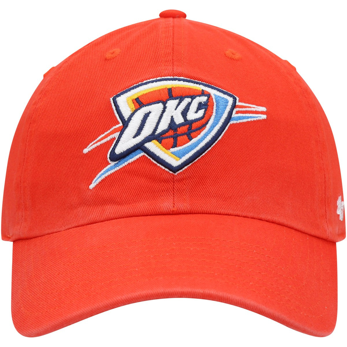 Oklahoma City Thunder '47 Core Logo Clean Up Adjustable Hat - Orange | 47 brand shop