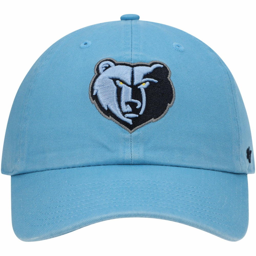 Memphis Grizzlies '47 Core Logo Clean Up Adjustable Hat - Light Blue | 47 brand sale