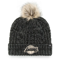 Los Angeles Lakers '47 Women's Meeko Cuffed Knit Hat with Pom - Black | 47 brand for sale