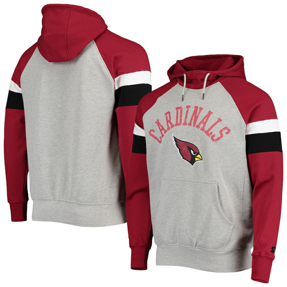 NFL Arizona Cardinals Starter Home Run Raglan Pullover Hoodie