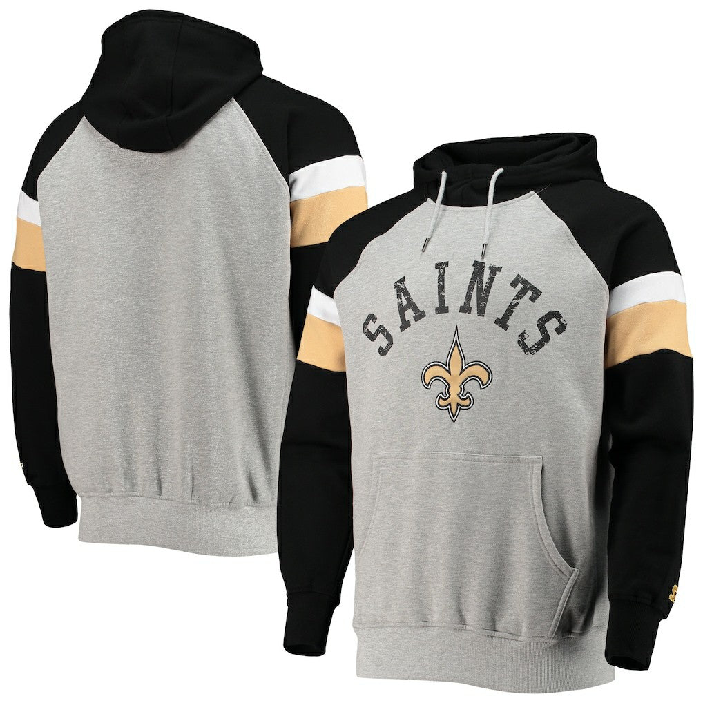 NFL New Orleans Saints Starter Home Run Raglan Pullover Hoodie