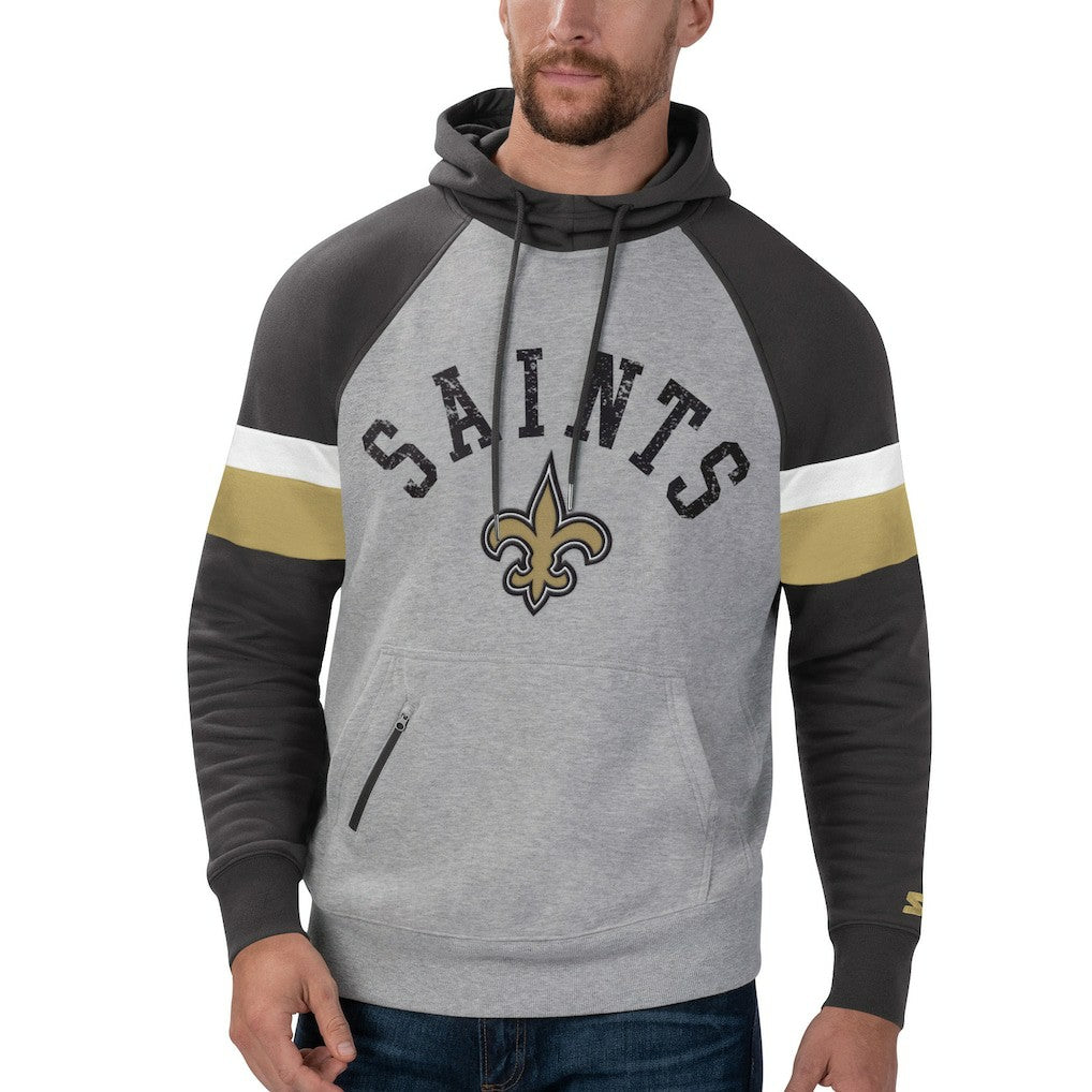 NFL New Orleans Saints Starter Home Run Raglan Pullover Hoodie