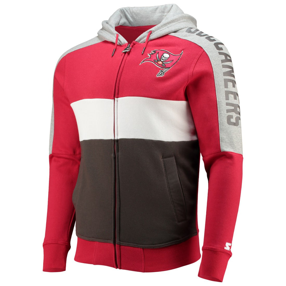 NFL Tampa Bay Buccaneers Starter Playoffs Color Block Full-Zip Hoodie