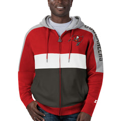NFL Tampa Bay Buccaneers Starter Playoffs Color Block Full-Zip Hoodie