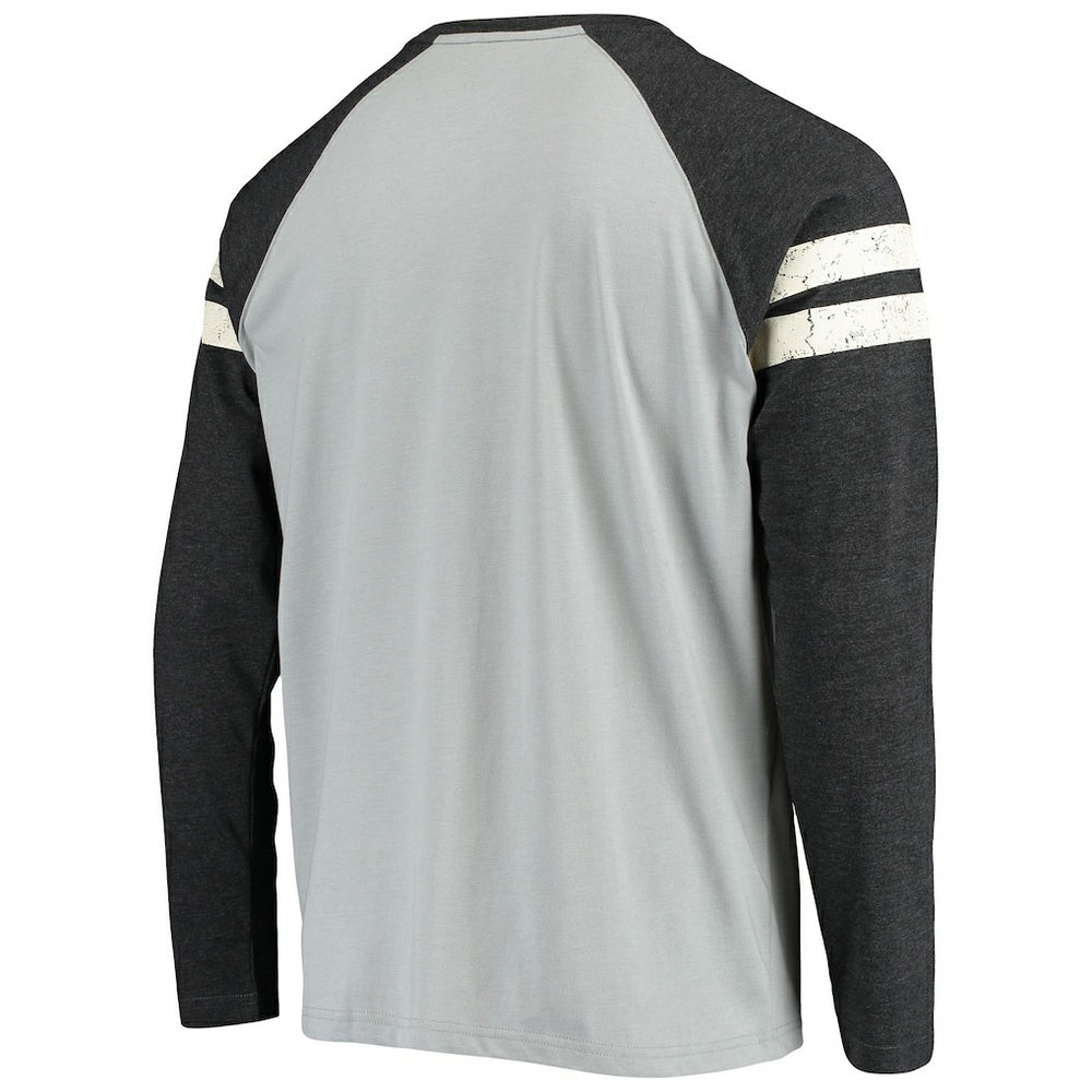 NFL Las Vegas Raiders Starter Throwback League Raglan Long Sleeve Tri-Blend T-Shirt