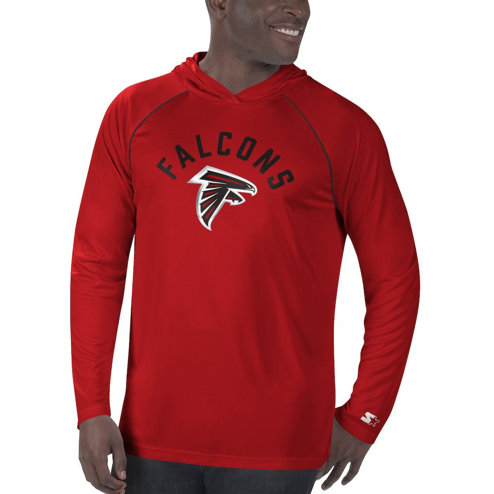 NFL Atlanta Falcons Starter Raglan Long Sleeve Hoodie T-Shirt