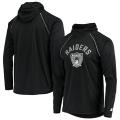 NFL Las Vegas Raiders Starter Throwback Raglan Hoodie Long Sleeve T-Shirt