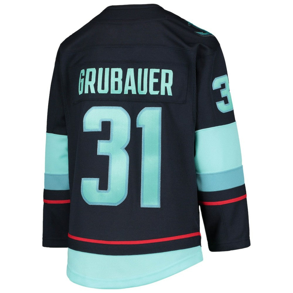 Philipp Grubauer Seattle Kraken Youth Home Premier Player Jersey