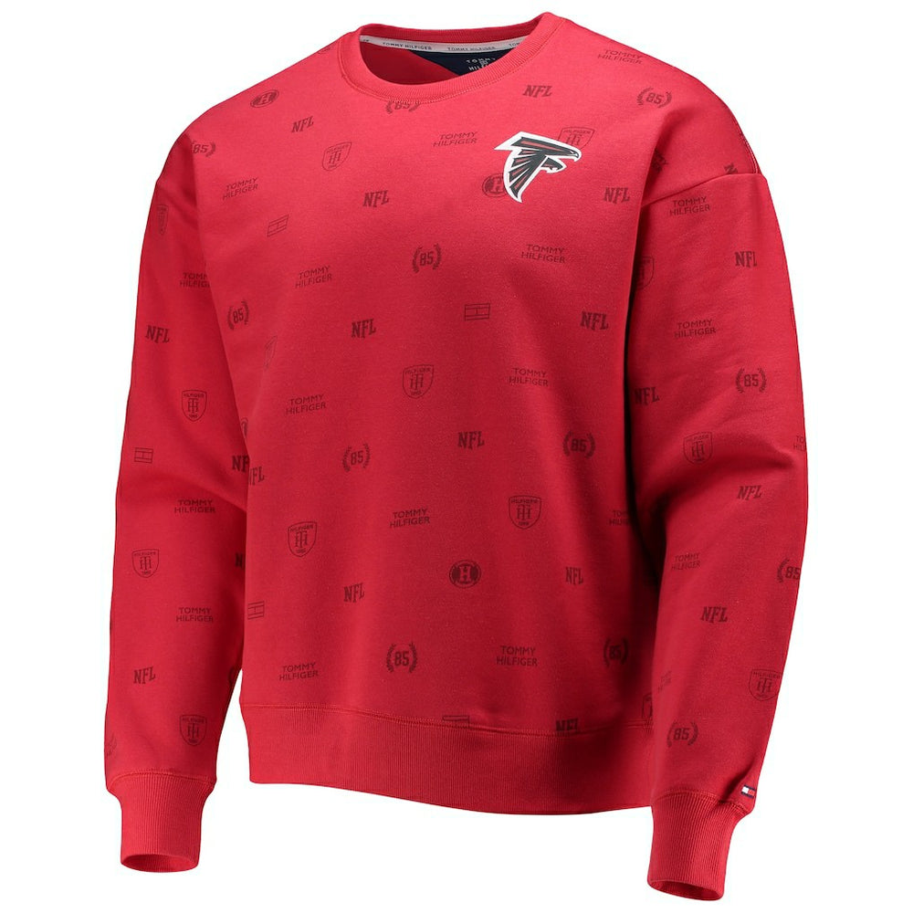 NFL Atlanta Falcons Tommy Hilfiger Reid Graphic Pullover Sweatshirt