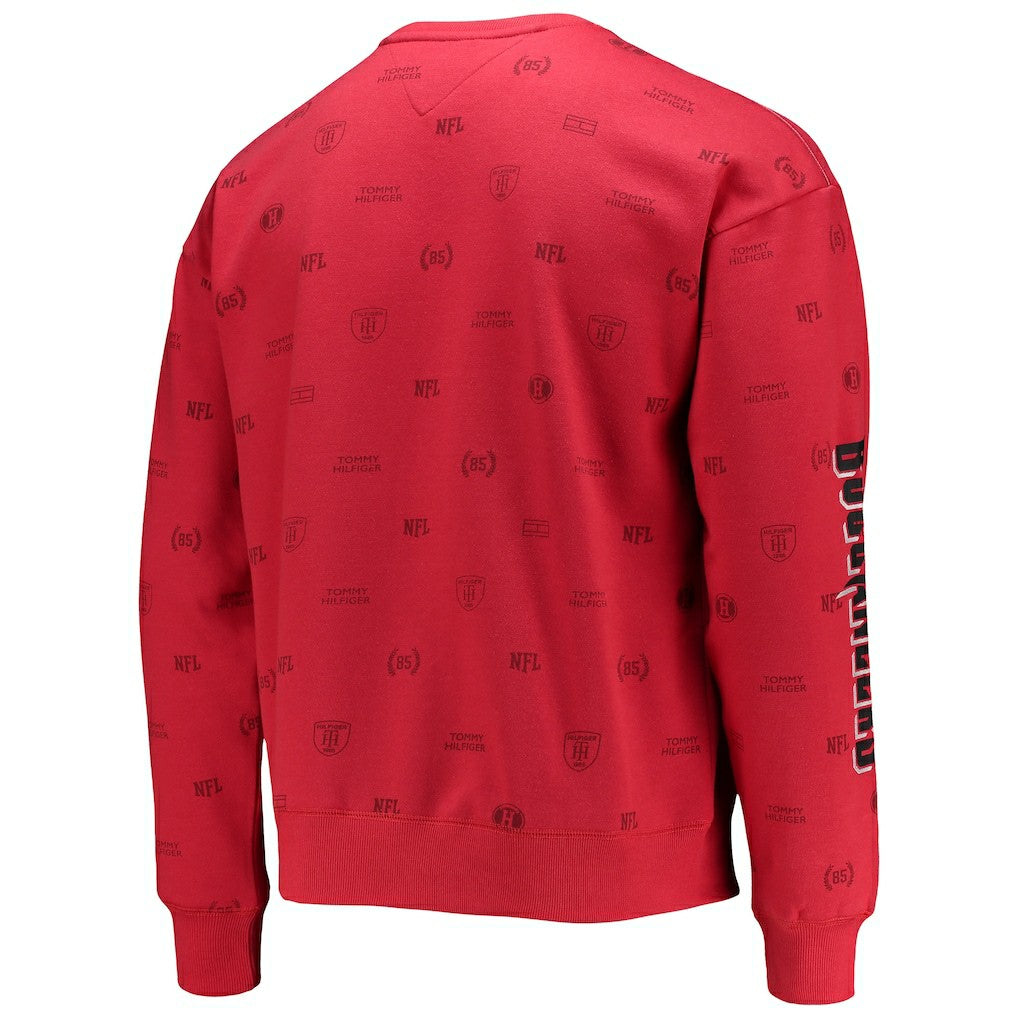 NFL Atlanta Falcons Tommy Hilfiger Reid Graphic Pullover Sweatshirt