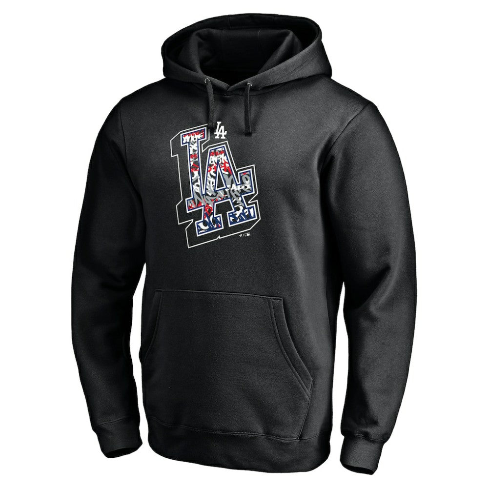 Los Angeles Dodgers Hometown Fitted Pullover Hoodie - Black
