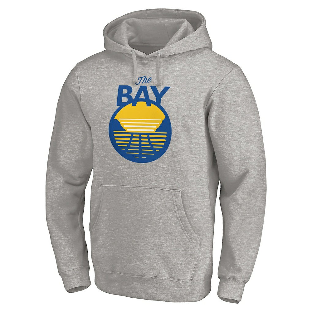 Golden State Warriors The Bay Logo Pullover Hoodie sale - Heathered Gray on sale