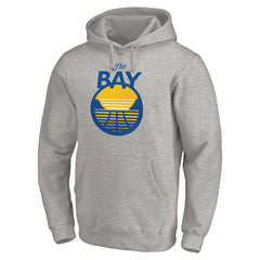 Golden State Warriors The Bay Logo Pullover Hoodie sale - Heathered Gray on sale