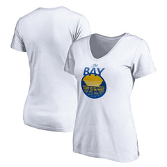 Golden State Warriors Women's The Bay Logo V-Neck T-Shirt sale - White shop