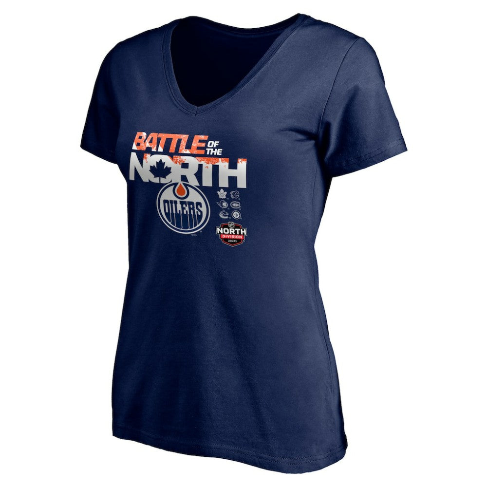 Edmonton Oilers Women's Battle of the North V-Neck T-Shirt