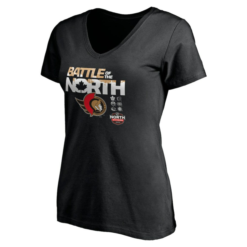 Ottawa Senators Women's Battle of the North V-Neck T-Shirt