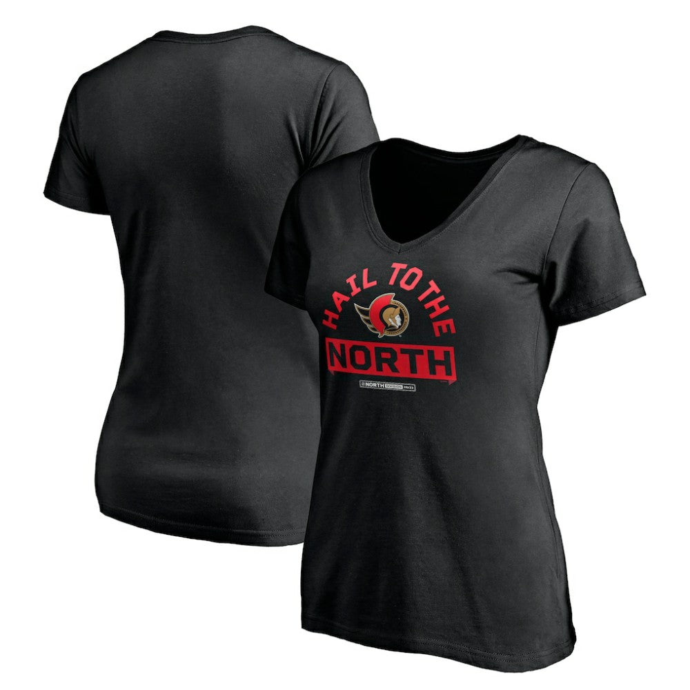 Ottawa Senators Women's Hail to the North V-Neck T-Shirt