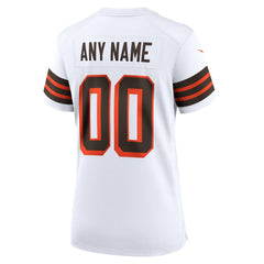 NFL Cleveland Browns Women's 1946 Collection Alternate Custom Jersey