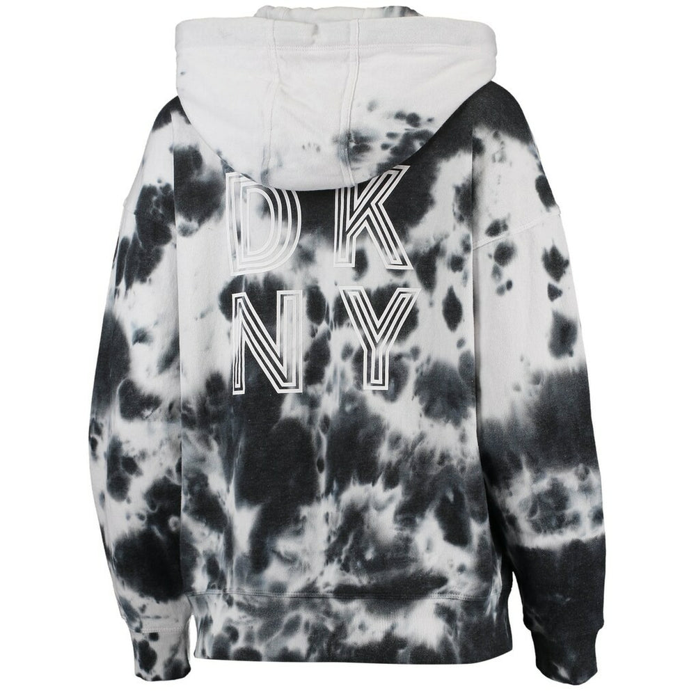 NFL Minnesota Vikings DKNY Sport Women's Dakota Oversized Tie-Dye Half-Zip Hoodie
