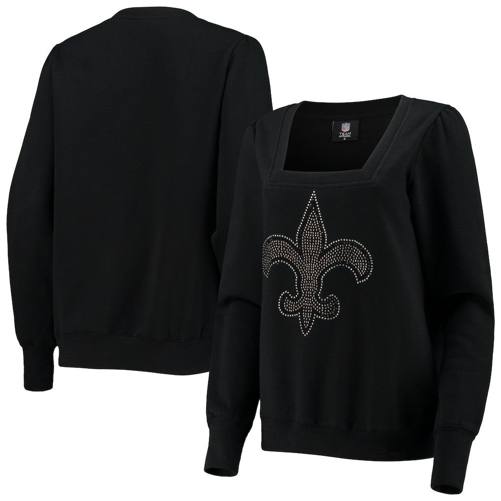 NFL New Orleans Saints Cuce Women's Winners Square Neck Pullover Sweatshirt