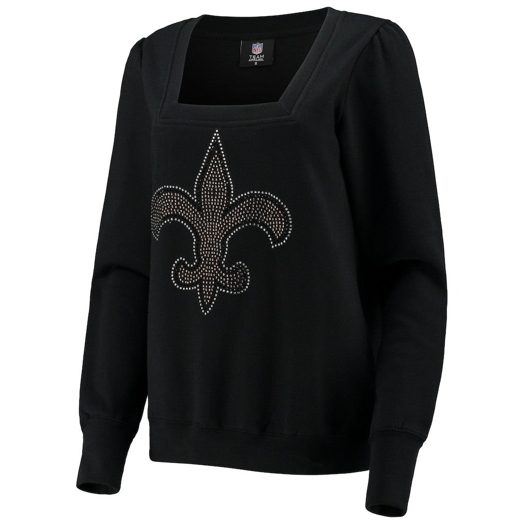 NFL New Orleans Saints Cuce Women's Winners Square Neck Pullover Sweatshirt
