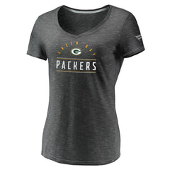 NFL Green Bay Packers Women's League Leader Space Dye V-Neck T-Shirt