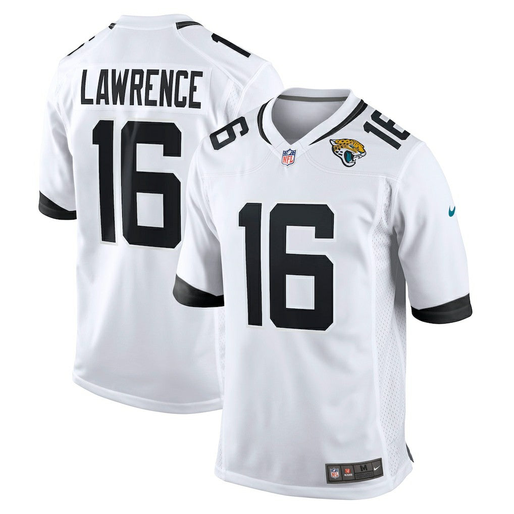 NFL Jacksonville Jaguars Trevor Lawrence  White Game Jersey