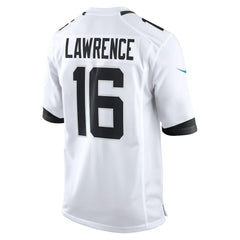 NFL Jacksonville Jaguars Trevor Lawrence  White Game Jersey