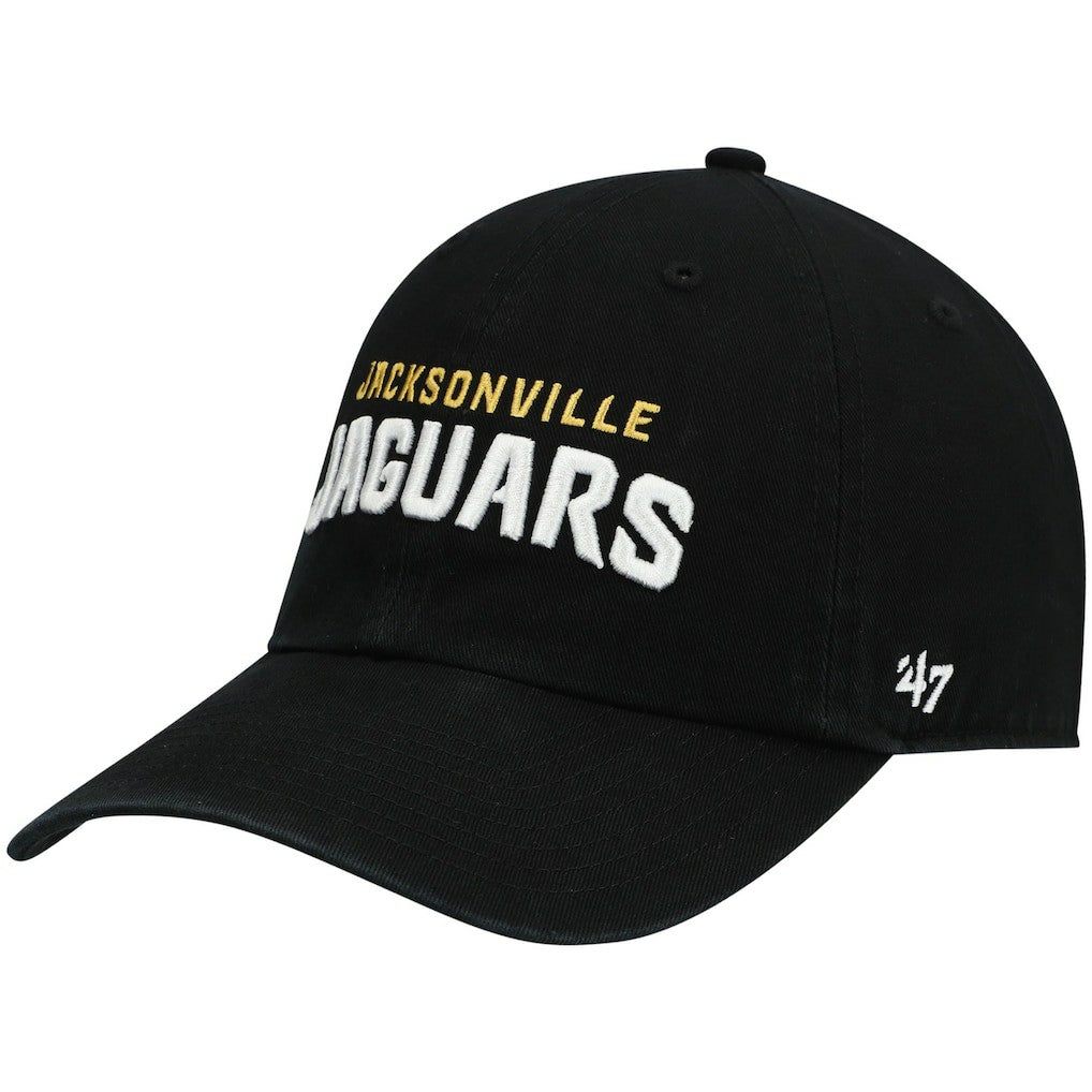 NFL Jacksonville Jaguars '47 Clean Up Script Adjustable Hat