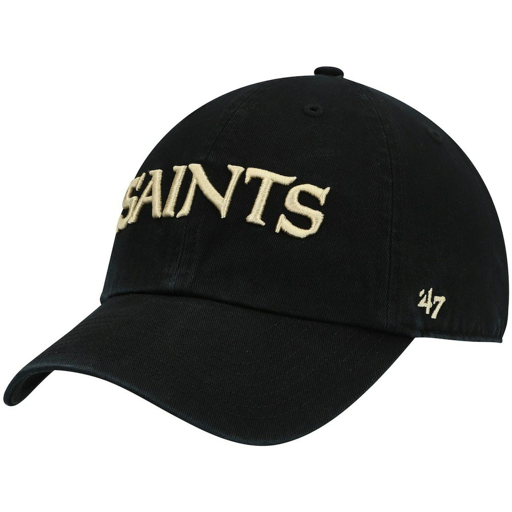 NFL New Orleans Saints '47 Clean Up Script Adjustable Hat