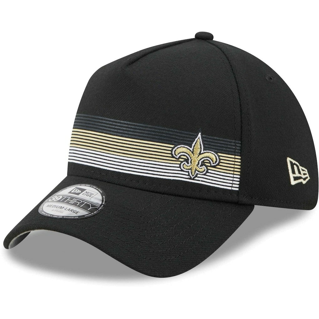 NFL New Orleans Saints Flawless Stripe 39THIRTY Flex Hat