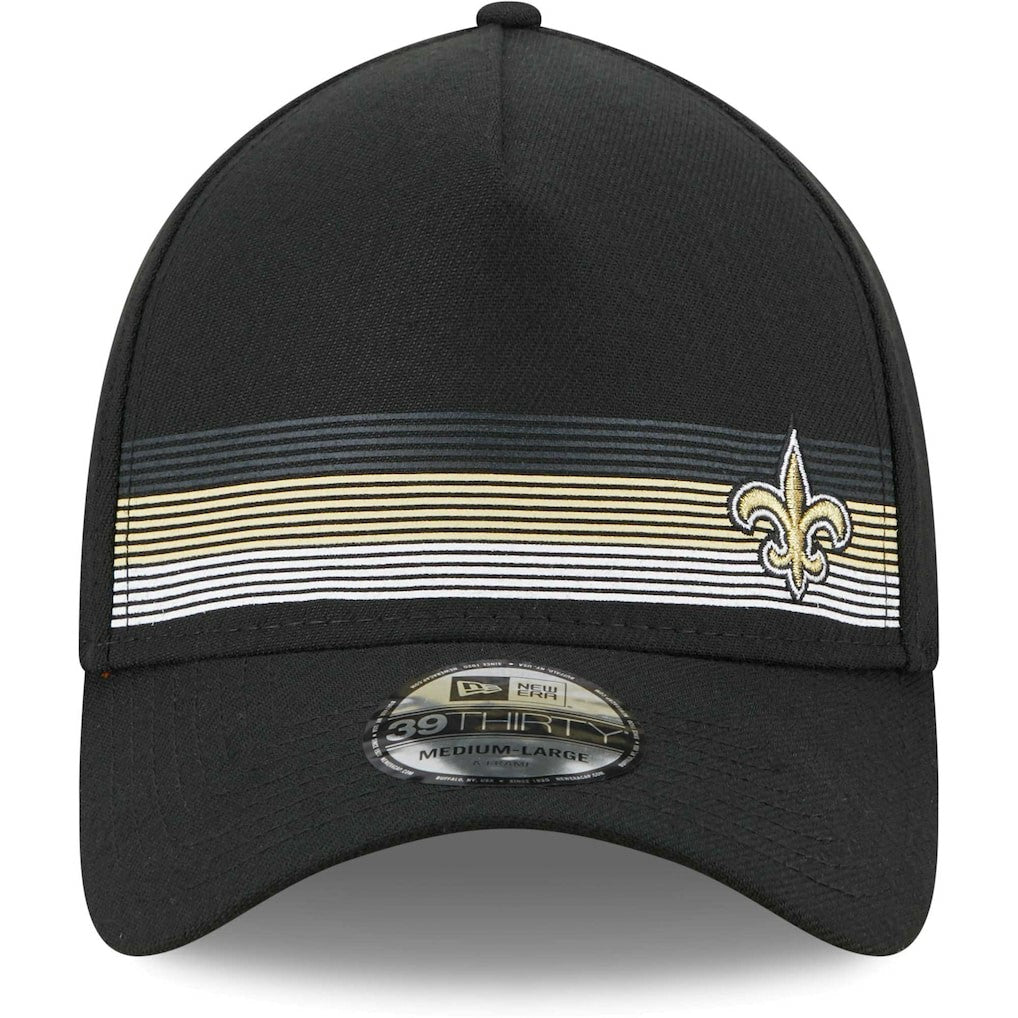 NFL New Orleans Saints Flawless Stripe 39THIRTY Flex Hat
