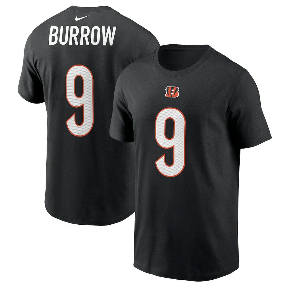 NFL Cincinnati Bengals Joe Burrow  Player Name & Number T-Shirt