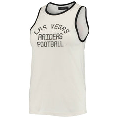 NFL Las Vegas Raiders Junk Food Women's Throwback Pop Binding Scoop Neck Tank Top