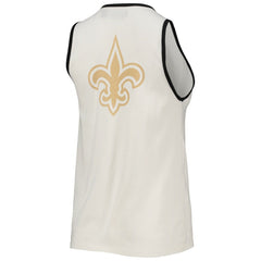 NFL New Orleans Saints Junk Food Women's Throwback Pop Binding Scoop Neck Tank Top