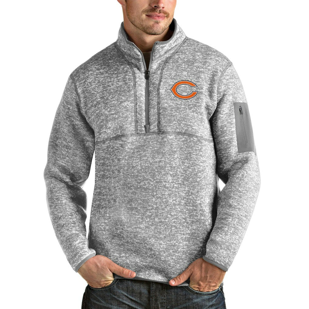NFL Chicago Bears Antigua Fortune Quarter-Zip Pullover Jacket