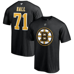 Taylor Hall Boston Bruins Fanatics Authentic Stack Name & Number T-Shirt
