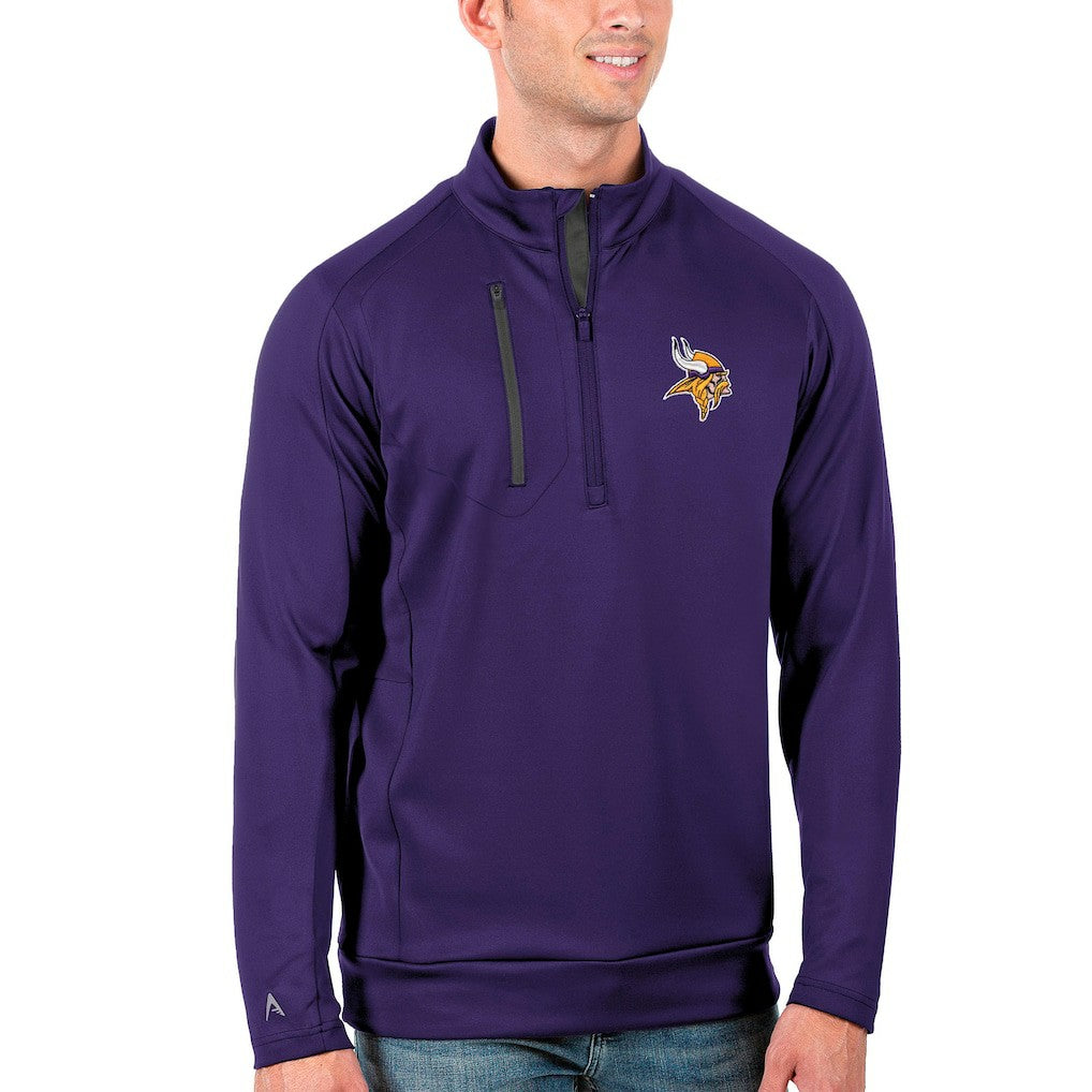 NFL Minnesota Vikings Antigua Generation Quarter-Zip Pullover Jacket