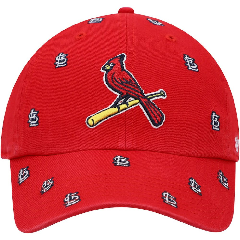 St. Louis Cardinals Confetti Clean Up Adjustable Hat - Red | 47 brand