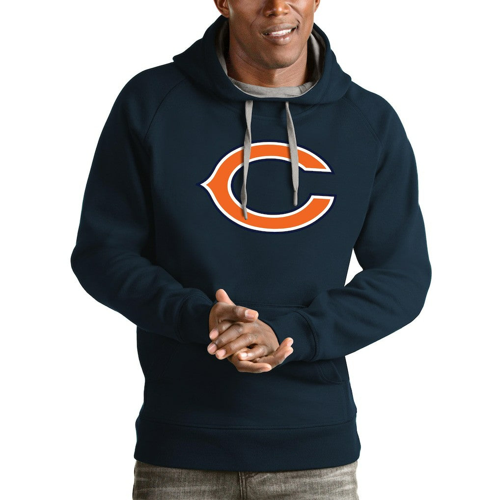 NFL Chicago Bears Antigua Logo Victory Pullover Hoodie