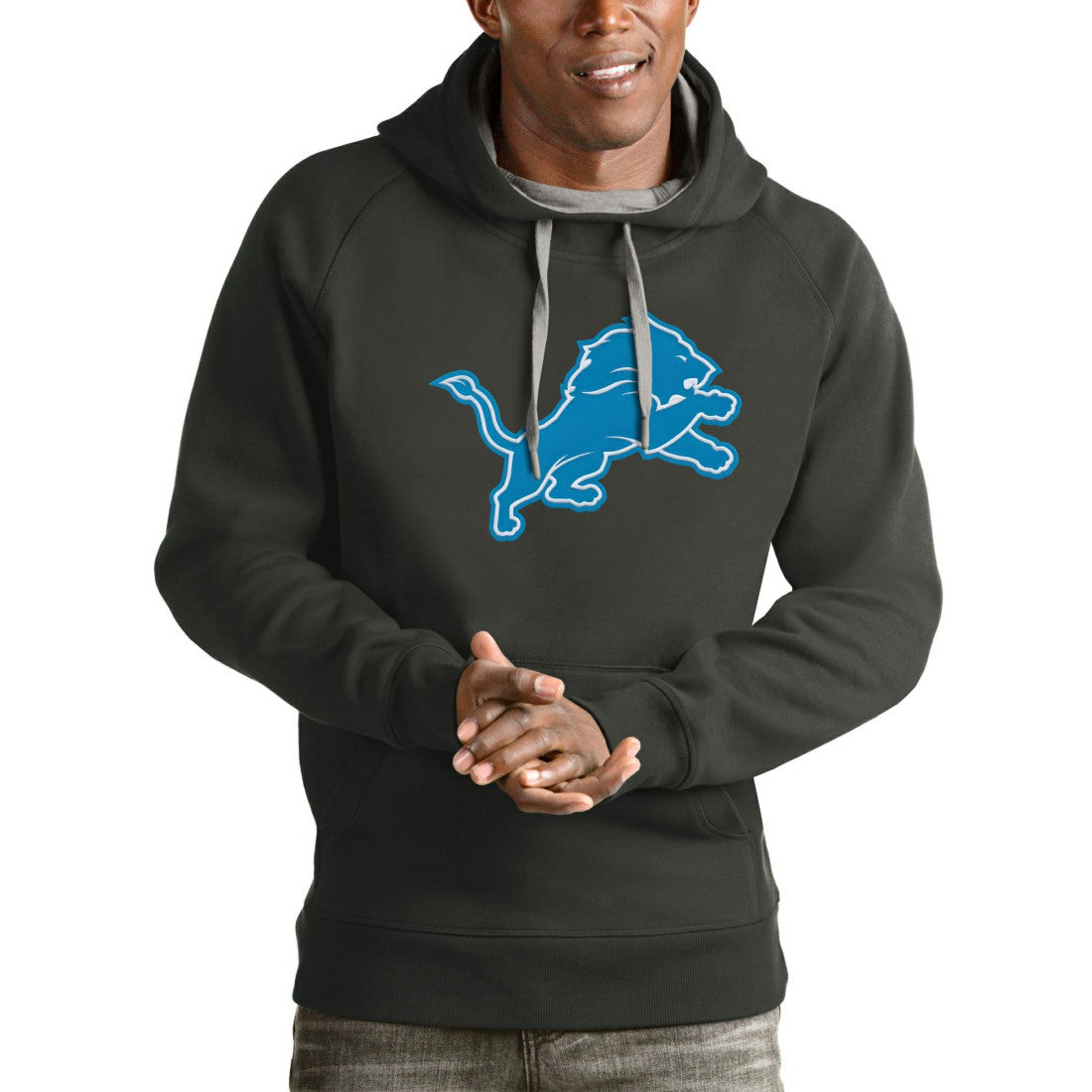 NFL Detroit Lions Antigua Victory Pullover Hoodie