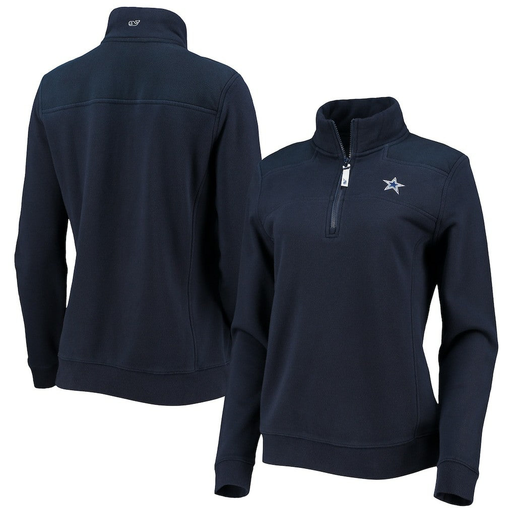 NFL Dallas Cowboys Vineyard Vines Women's Shep Shirt Quarter-Zip Sweatshirt