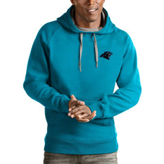 NFL Carolina Panthers Antigua Logo Victory Pullover Hoodie