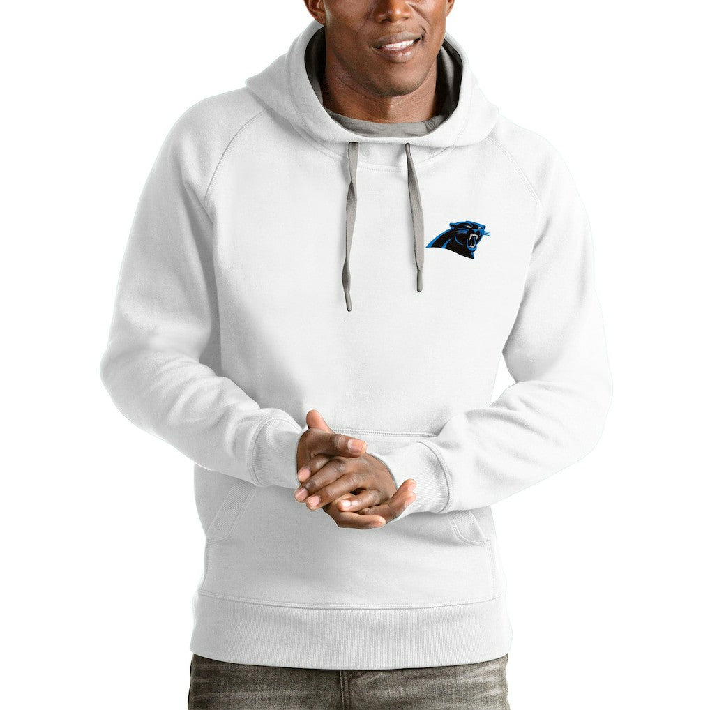 NFL Carolina Panthers Antigua Logo Victory Pullover Hoodie