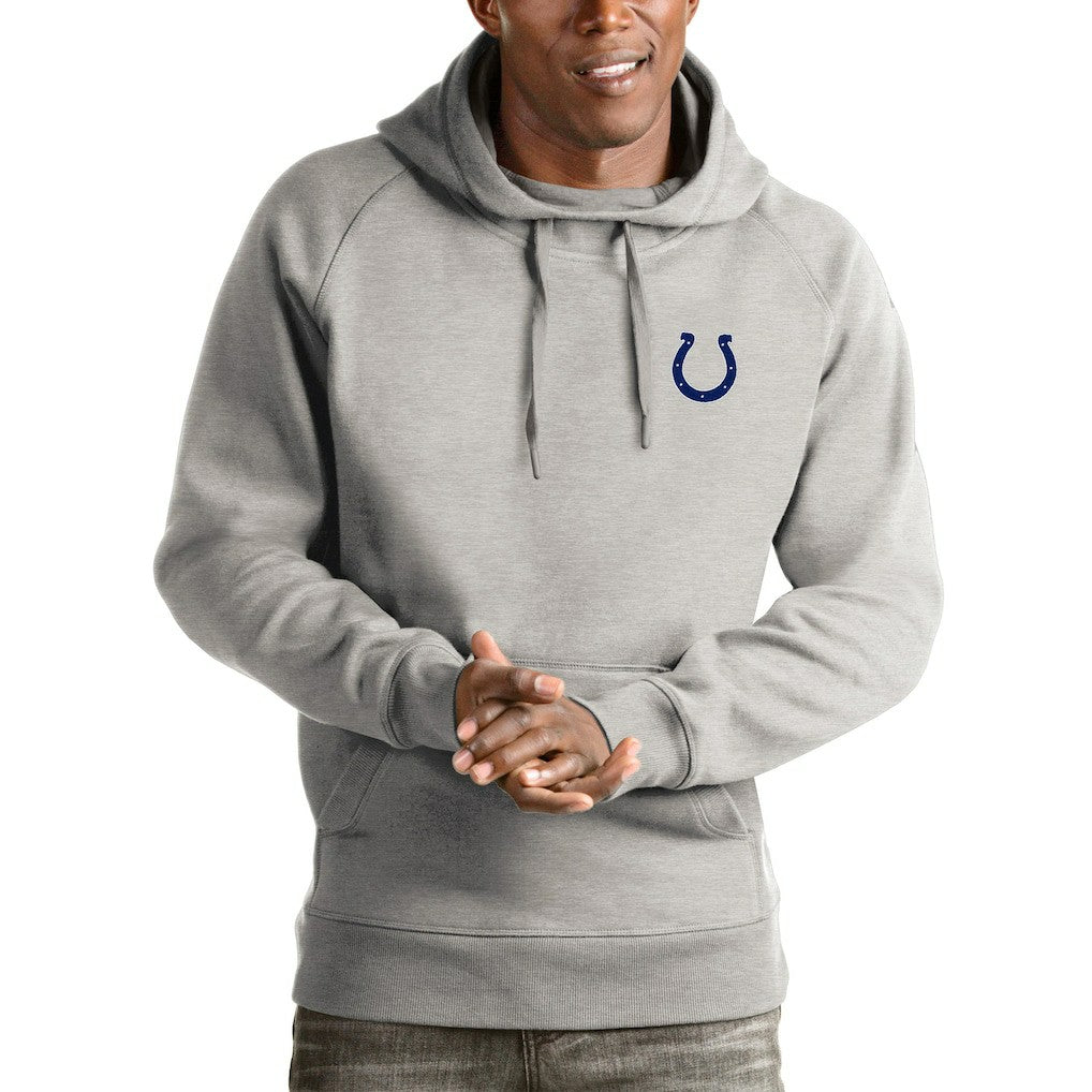 NFL Indianapolis Colts Antigua Logo Victory Pullover Hoodie